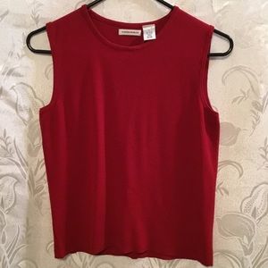 Laura Ashley Maroon Sleeveless Top